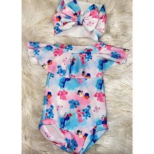 Blues clues & you head wrap and bummie set